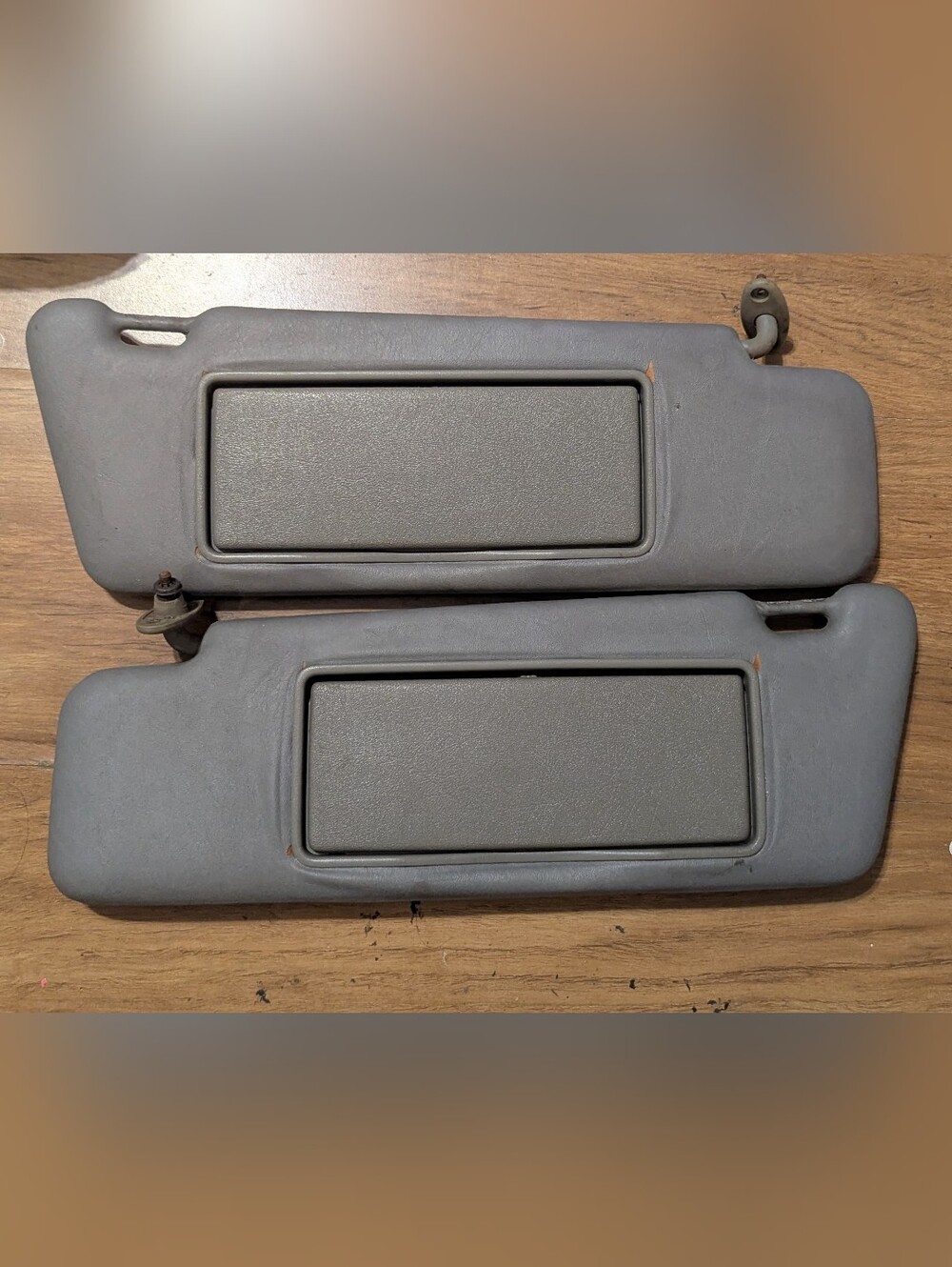 1983-1993 Mercedes Benz W201 190 Illuminated Sun Visor Pair Set OEM